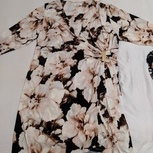 Calvin Klein Wrap Floral Dress OBO